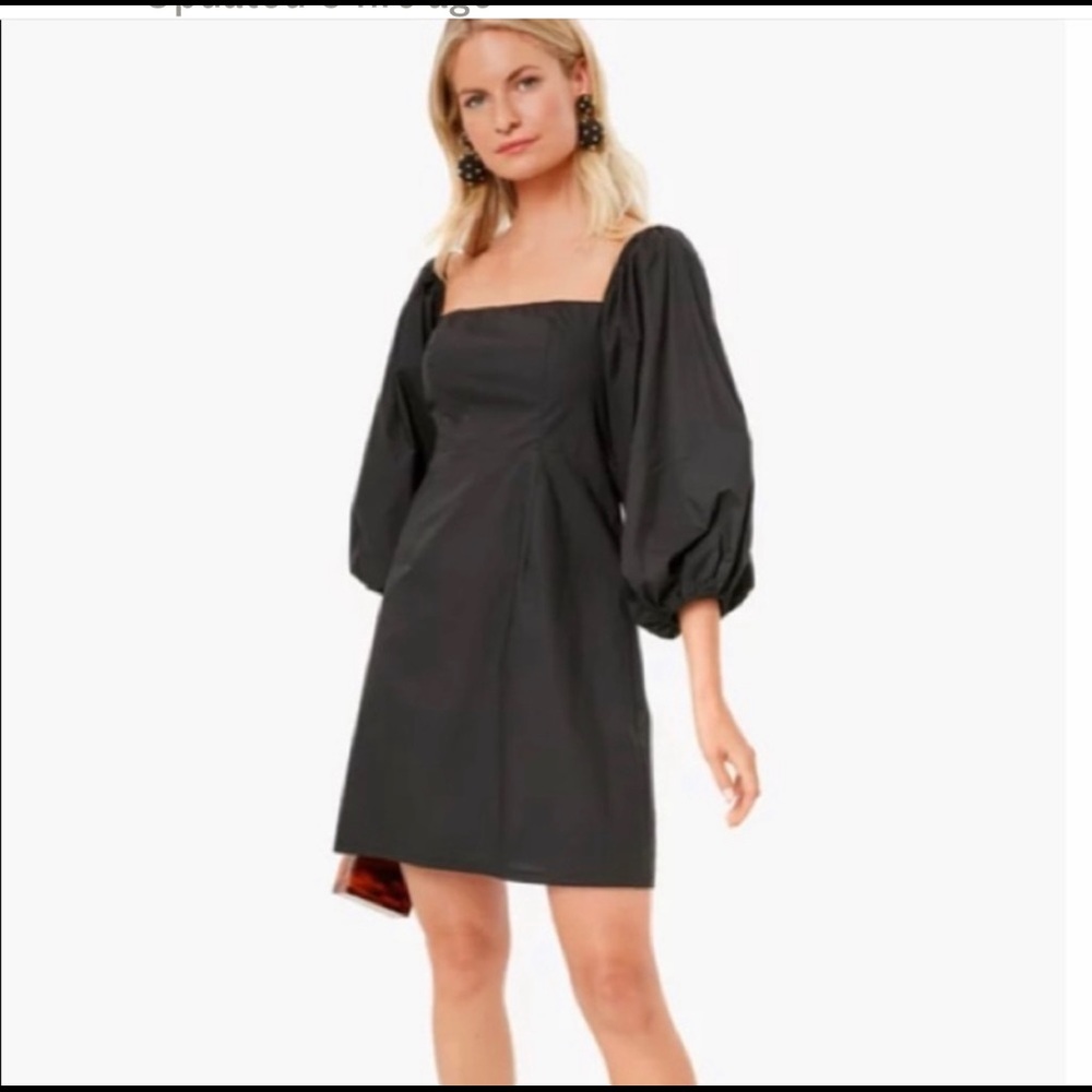 Tuckernuck Pomander place puff 3/4 sleeve mini dress in Black size XL